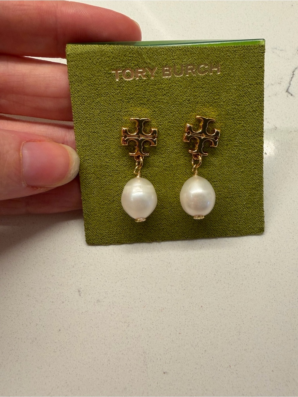 Tory Burch Pearl Drop Earrings